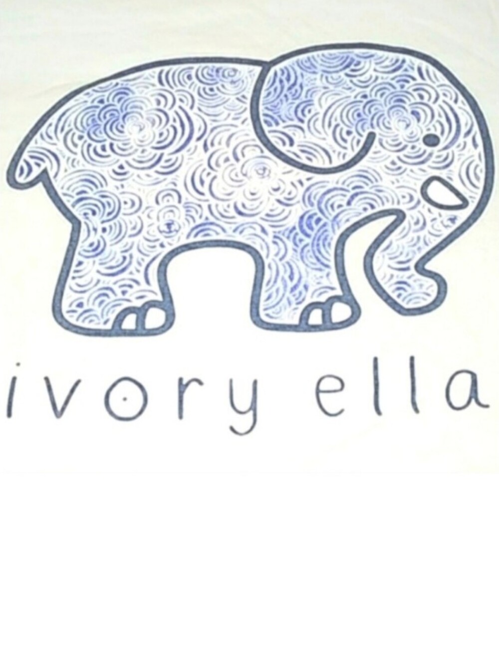 Ivory Ella Women's Graphic Long Sleeve T-shirt | EUC | Purple Elephant - Picture 5 of 11